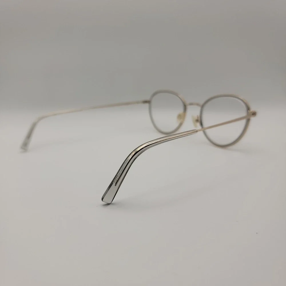Warby Parker Walsh 5000 Eyeglasses Frames Only 49-20-145 Polished Gold Round